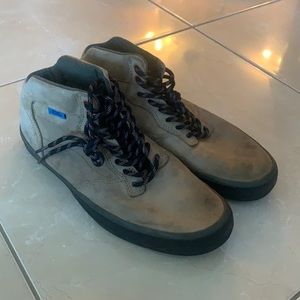 Tan suede vans otw shoes size 8